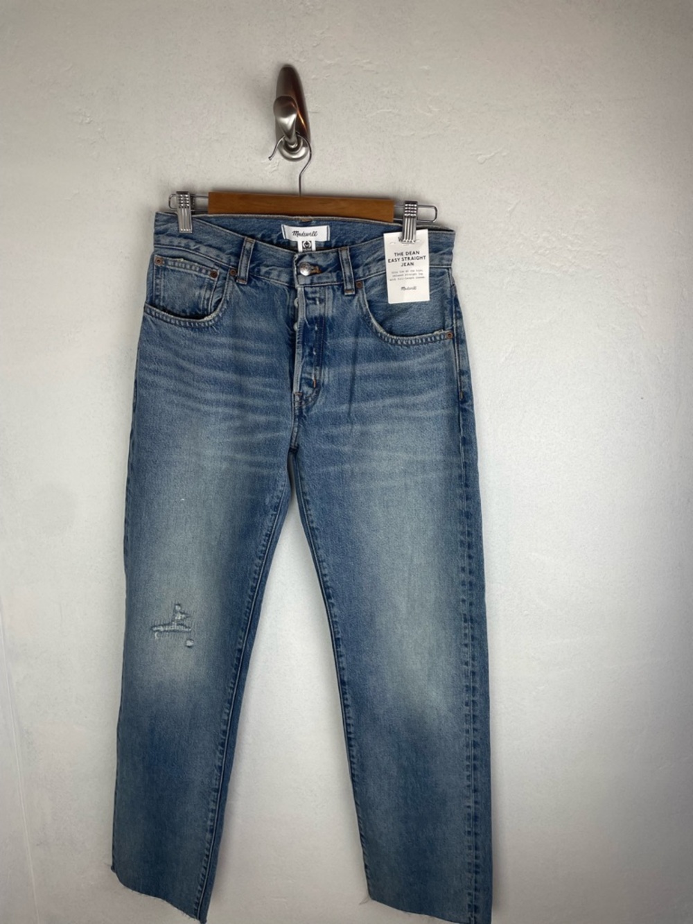Madewell The dean easy straight Jean size 25 NWT